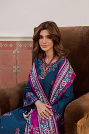Moscow 3Pc - Embroidered Khaddar Dress