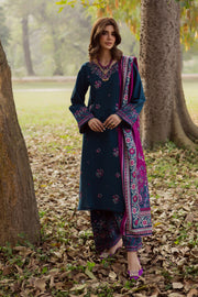 Moscow 3Pc - Embroidered Khaddar Dress