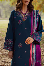 Moscow 3Pc - Embroidered Khaddar Dress