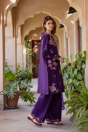 Nate Stitch 3Pc - Embroidered Khaddar Dress