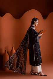 Noirline 3Pc - Embroidered Khaddar Dress