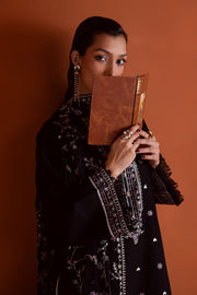 Noirline 3Pc - Embroidered Khaddar Dress