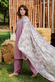  Nozomi 3Pc - Embroidered Karandi Dress BATIK WINTER PRET 2025  BATIK   XS / Dusky Orchid / Karandi-S / Dusky Orchid / Karandi-M / Dusky Orchid / Karandi-L / Dusky Orchid / Karandi-XL / Dusky Orchid / Karandi