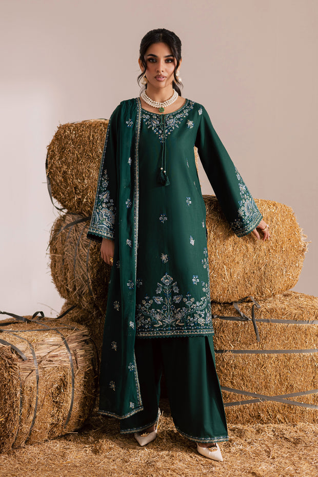  Nuriya 3Pc - Embroidered Khaddar Dress BATIK WINTER PRET 2025  BATIK   XS / Ocean Green / Khaddar-S / Ocean Green / Khaddar-M / Ocean Green / Khaddar-L / Ocean Green / Khaddar-XL / Ocean Green / Khaddar