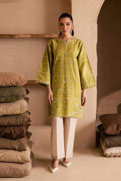  Pear Green 2Pc - Embroidered Khaddar Dress BATIK WINTER PRET 2025  BATIK   XS / Pear Green / Khaddar-S / Pear Green / Khaddar-M / Pear Green / Khaddar-L / Pear Green / Khaddar-XL / Pear Green / Khaddar