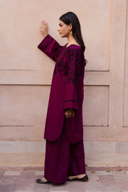 Pink Dipp 2Pc - Embroidered Khaddar Dress