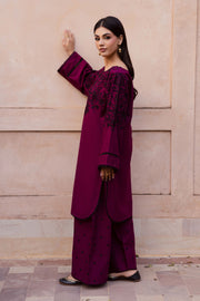 Pink Dipp 2Pc - Embroidered Khaddar Dress