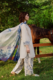  Porcelein 3Pc - Embroidered Khaddar Dress BATIK WINTER PRET 2025  BATIK   XS / Beige / Khaddar-S / Beige / Khaddar-M / Beige / Khaddar-L / Beige / Khaddar-XL / Beige / Khaddar