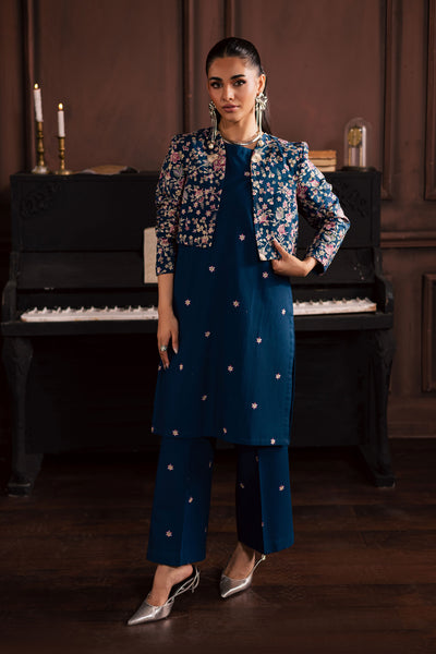 A warm winter South Asian outfit in soft khaddar, designed for Pakistani and Indian festive events, weddings, Eid gatherings and elegant everyday wear.