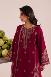 Royal Russel 3Pc - Embroidered Khaddar Dress
