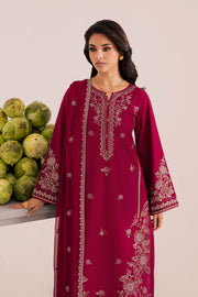 Royal Russel 3Pc - Embroidered Khaddar Dress