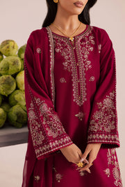 Royal Russel 3Pc - Embroidered Khaddar Dress