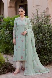 Sea Zunaisha 3Pc - Embroidered Khaddar Dress