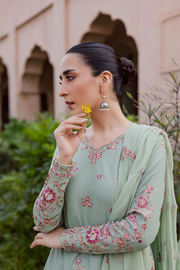 Sea Zunaisha 3Pc - Embroidered Khaddar Dress