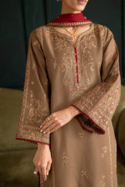 Tiramisu 3Pc - Embroidered Khaddar Dress