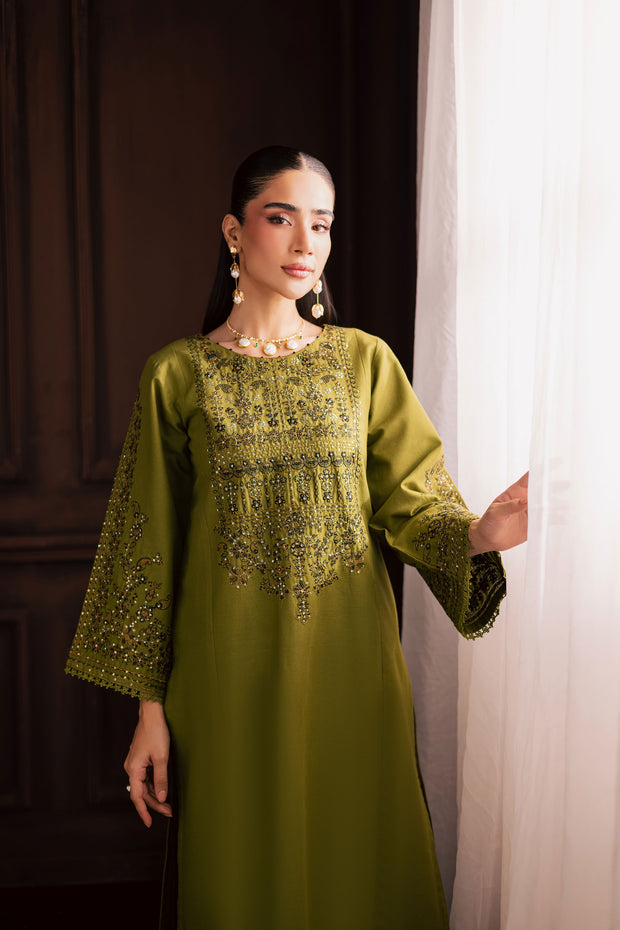 Topaz 2Pc - Embroidered Khaddar Dress