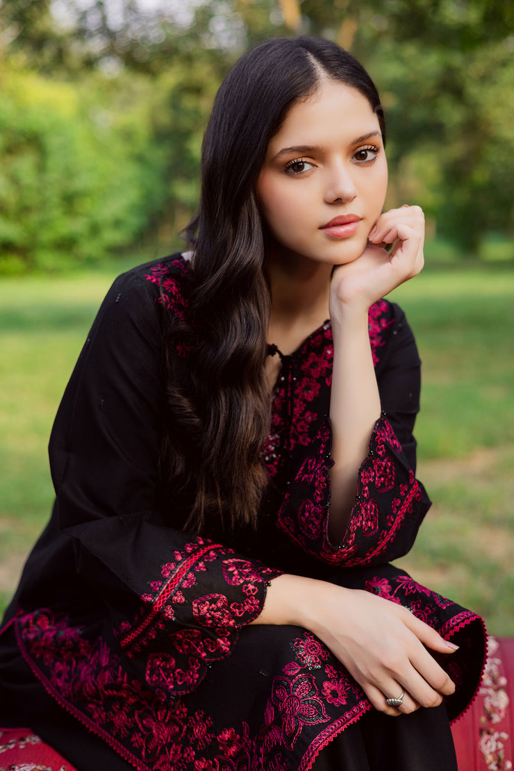  Zarish 2pc - Embroidered Khaddar Dress BATIK WINTER PRET 2025  BATIK   XS / Black / Khaddar-S / Black / Khaddar-M / Black / Khaddar-L / Black / Khaddar-XL / Black / Khaddar
