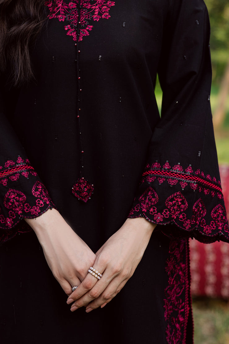  Zarish 2pc - Embroidered Khaddar Dress BATIK WINTER PRET 2025  BATIK   XS / Black / Khaddar-S / Black / Khaddar-M / Black / Khaddar-L / Black / Khaddar-XL / Black / Khaddar