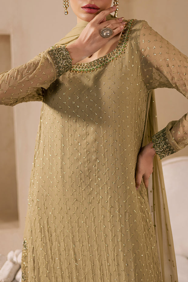 Zuleya 3Pc - Embroidered Luxe Pret