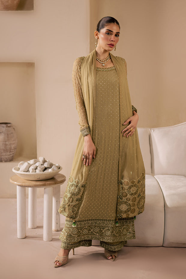 Zuleya 3Pc - Embroidered Luxe Pret