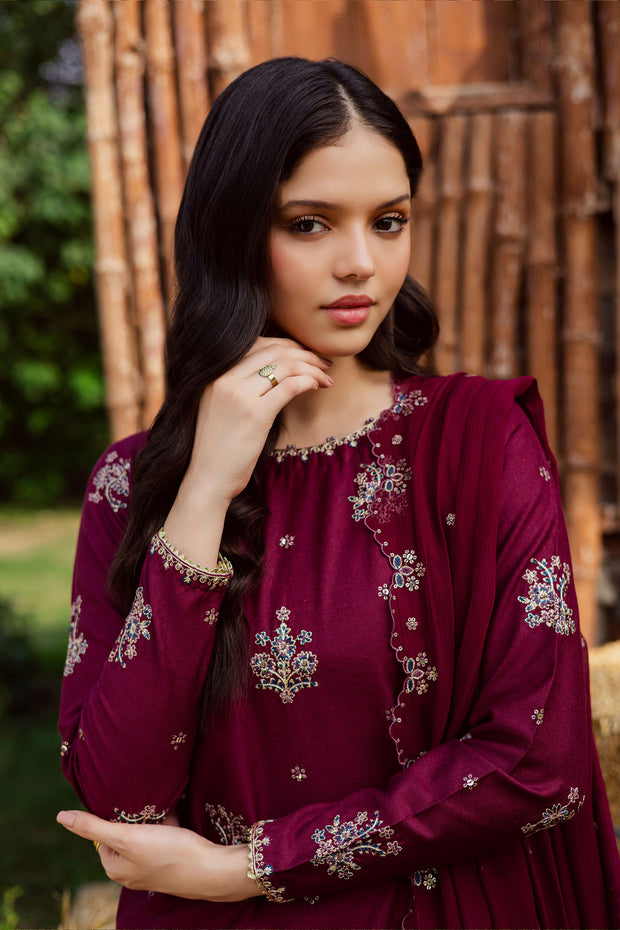 Bells 3Pc - Embroidered Karandi Dress