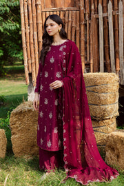 Bells 3Pc - Embroidered Karandi Dress