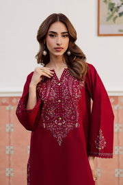 Hyde 2Pc - Embroidered Khaddar Dress