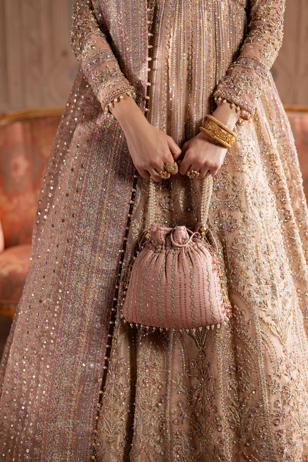 potli bridal matching pouch regal luxury timeless pink pakistan
