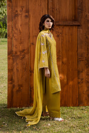 Julie 3Pc - Embroidered Khaddar Dress