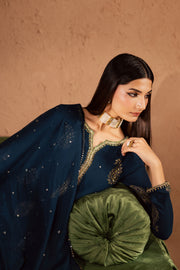 Teal Oasis 3Pc- Festive Luxe Pret