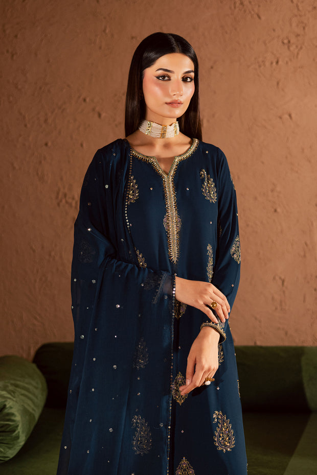 Teal Oasis 3Pc- Festive Luxe Pret