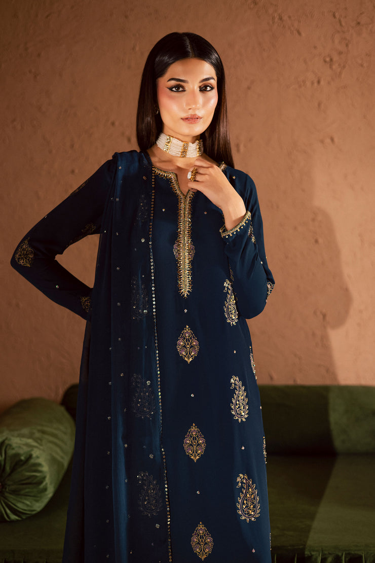 Teal Oasis 3Pc- Festive Luxe Pret