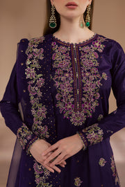 Unzilla 3Pc - Embroidered Luxe Pret