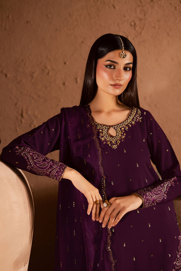 Voilet Whimsy 3Pc- Festive Luxe Pret