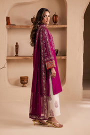 Zeva 3Pc - Embroidered Khaddar Dress