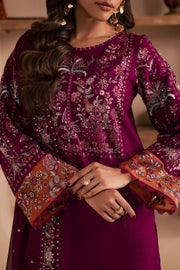 Zeva 3Pc - Embroidered Khaddar Dress