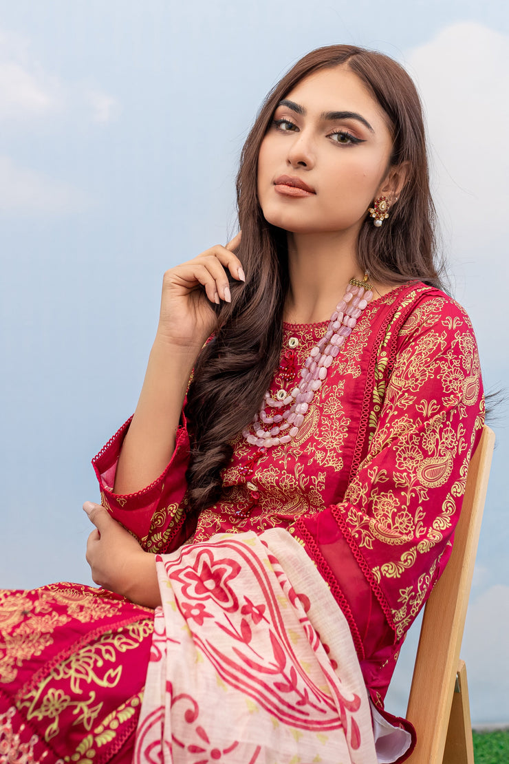 Dig. Pink Gehna 3Pc