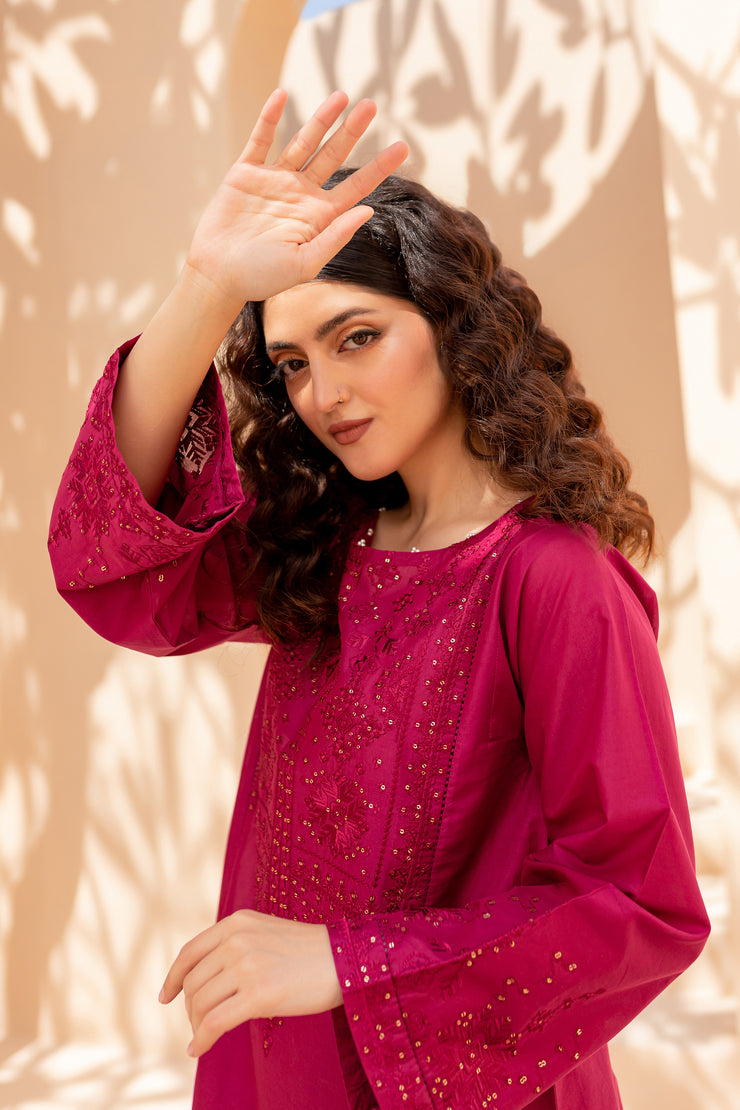 Pink Corduroy 2Pc